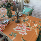 Canvas Tablecloth - Gold Chinoiserie