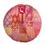 Round Velvet Cushion - Jaipur Pink