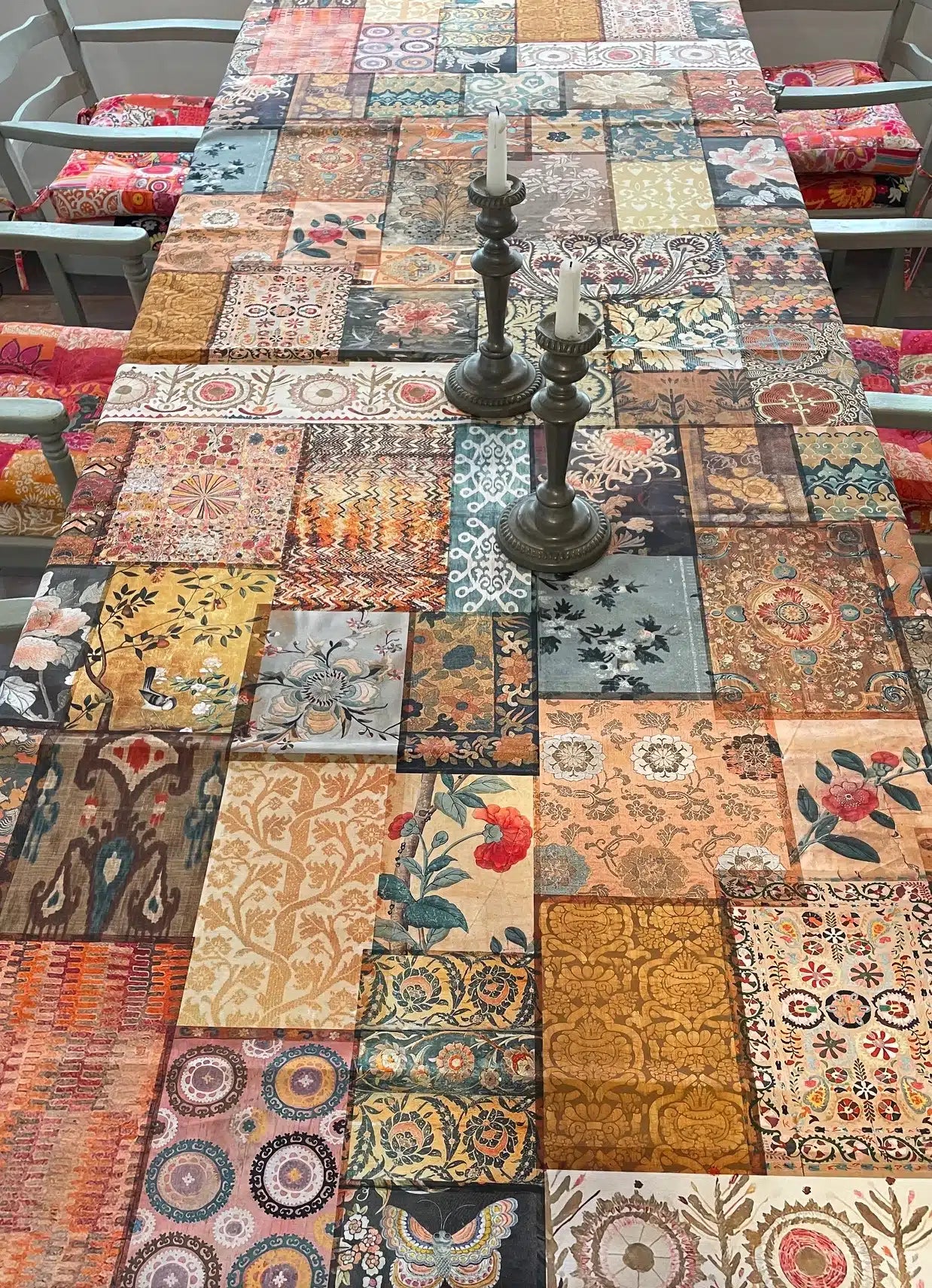 Canvas Tablecloth - Faded Grandeur