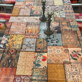 Canvas Tablecloth - Faded Grandeur