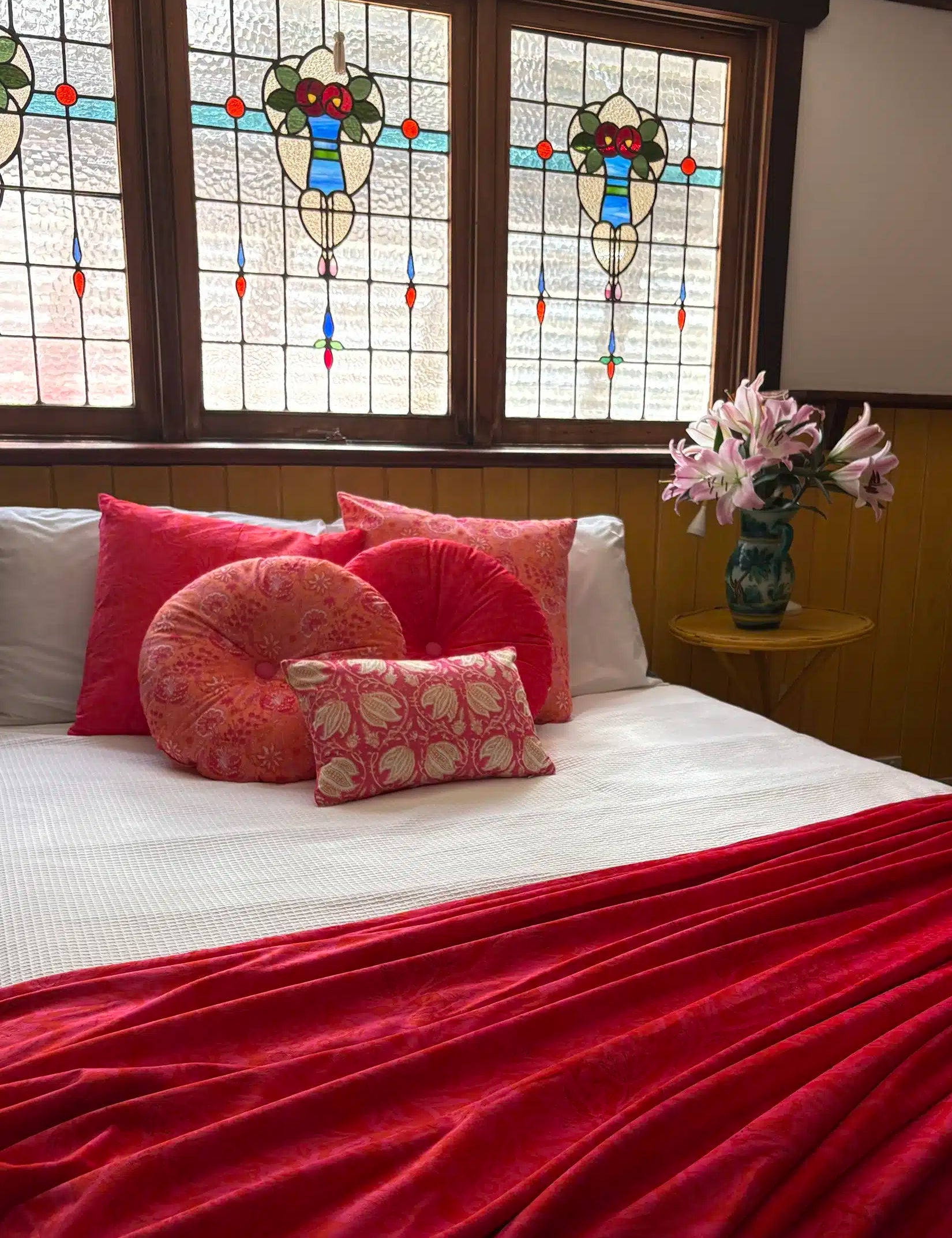 Velvet Cushion Rectangle - Jaipur Pink