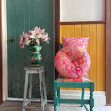 Round Velvet Cushion - Jaipur Pink