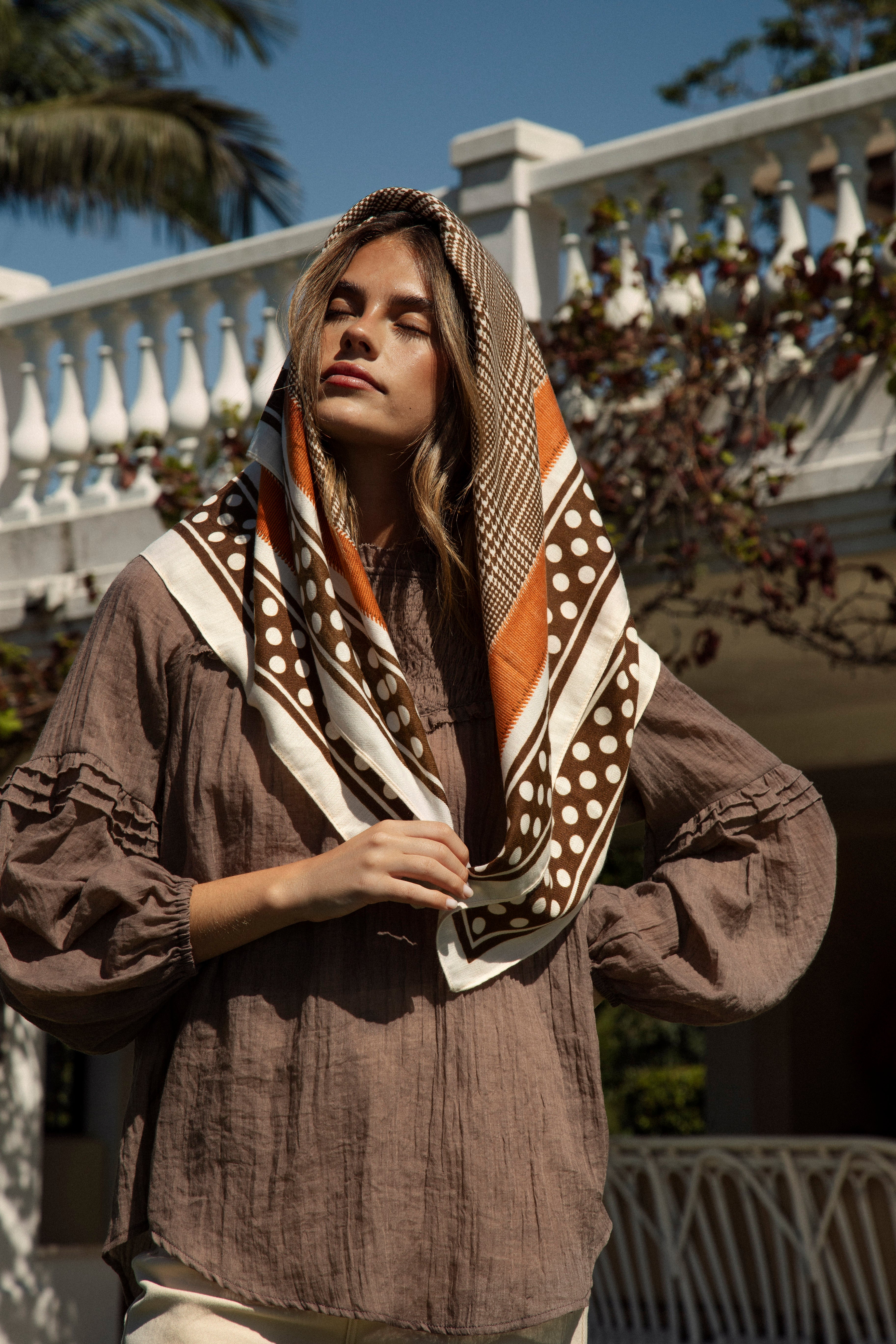 Italiano Scarf - Choc