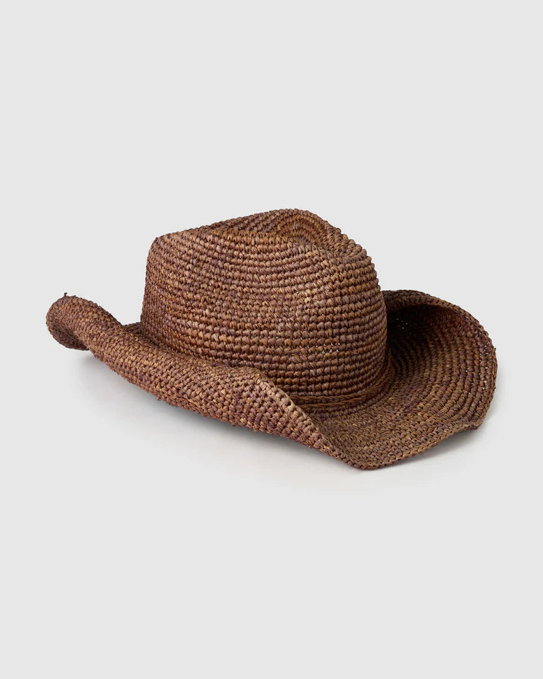 Sunkissed Straw Hat - Chocolate