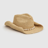 Sunkissed Straw Hat - Cowrie Shell