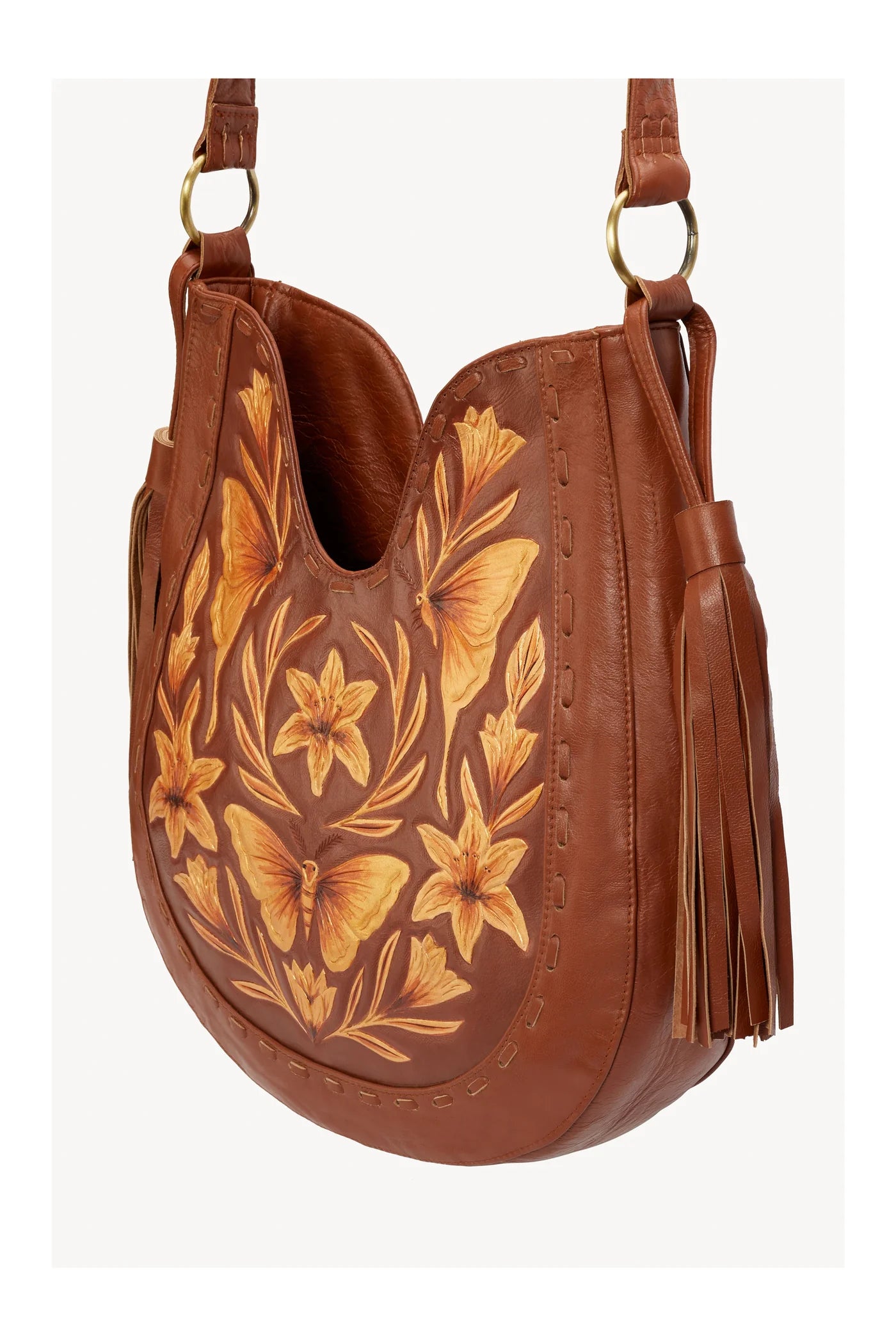 Luna Cleopatra Bag - Tobacco/Gold