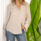 Liza Linen Shirt - Oat