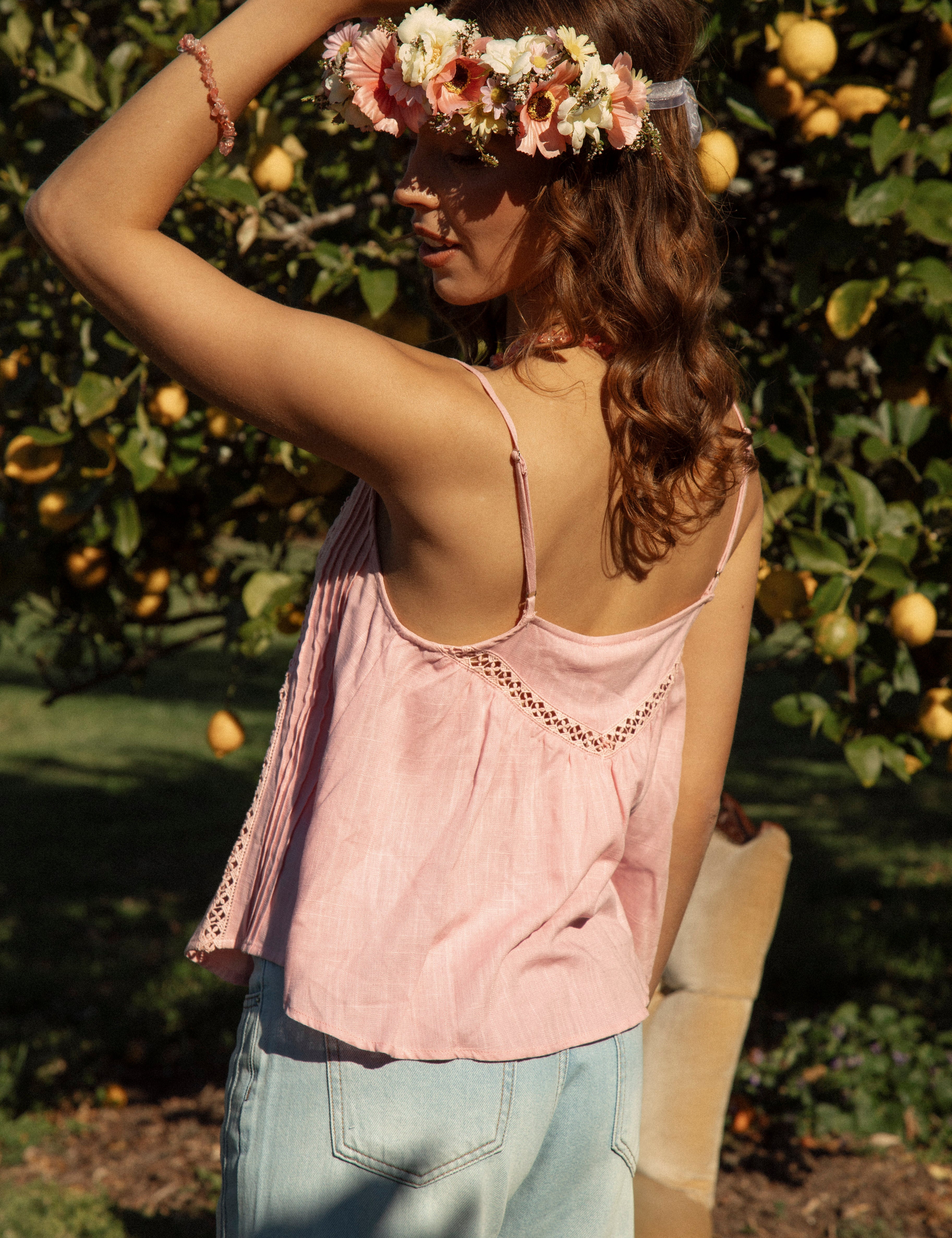 Lola Cami Blush - rear view