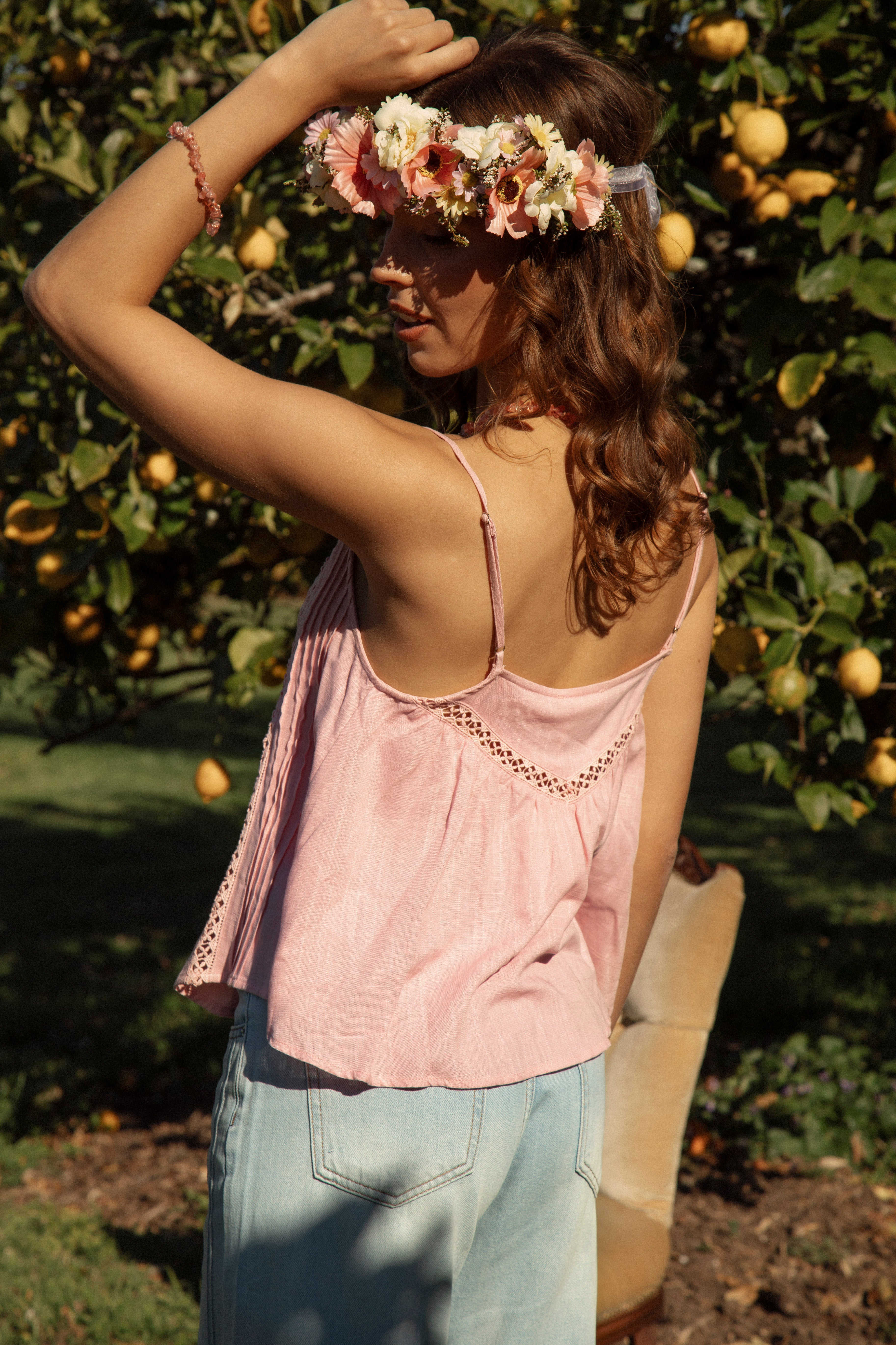 Lola Cami Blush - rear view