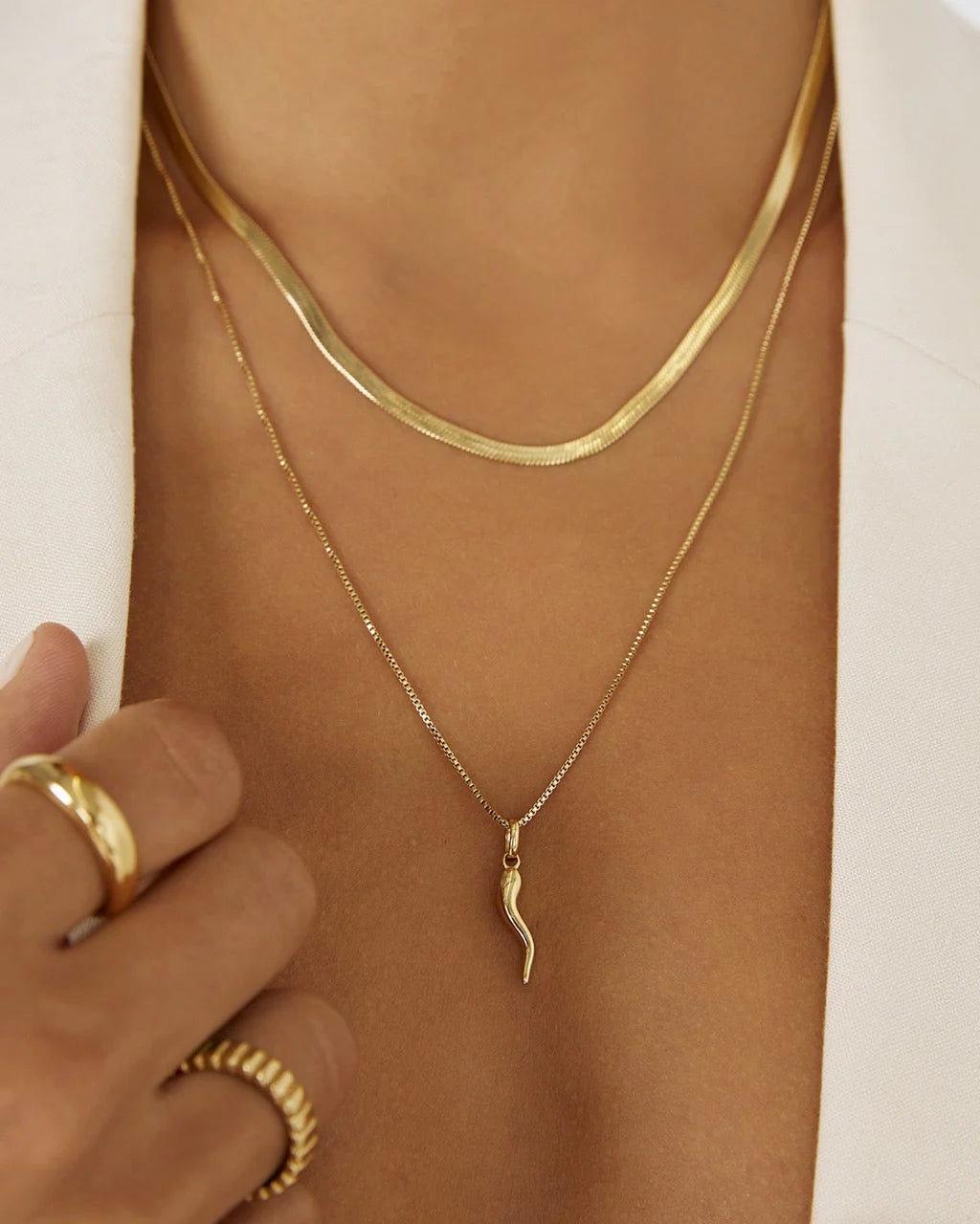 Cornicello Gold Charm Necklace
