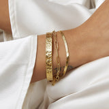 Sylvia Snake Chain Bracelet - Gold