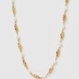 Mimi Pearl and Gold Necklace