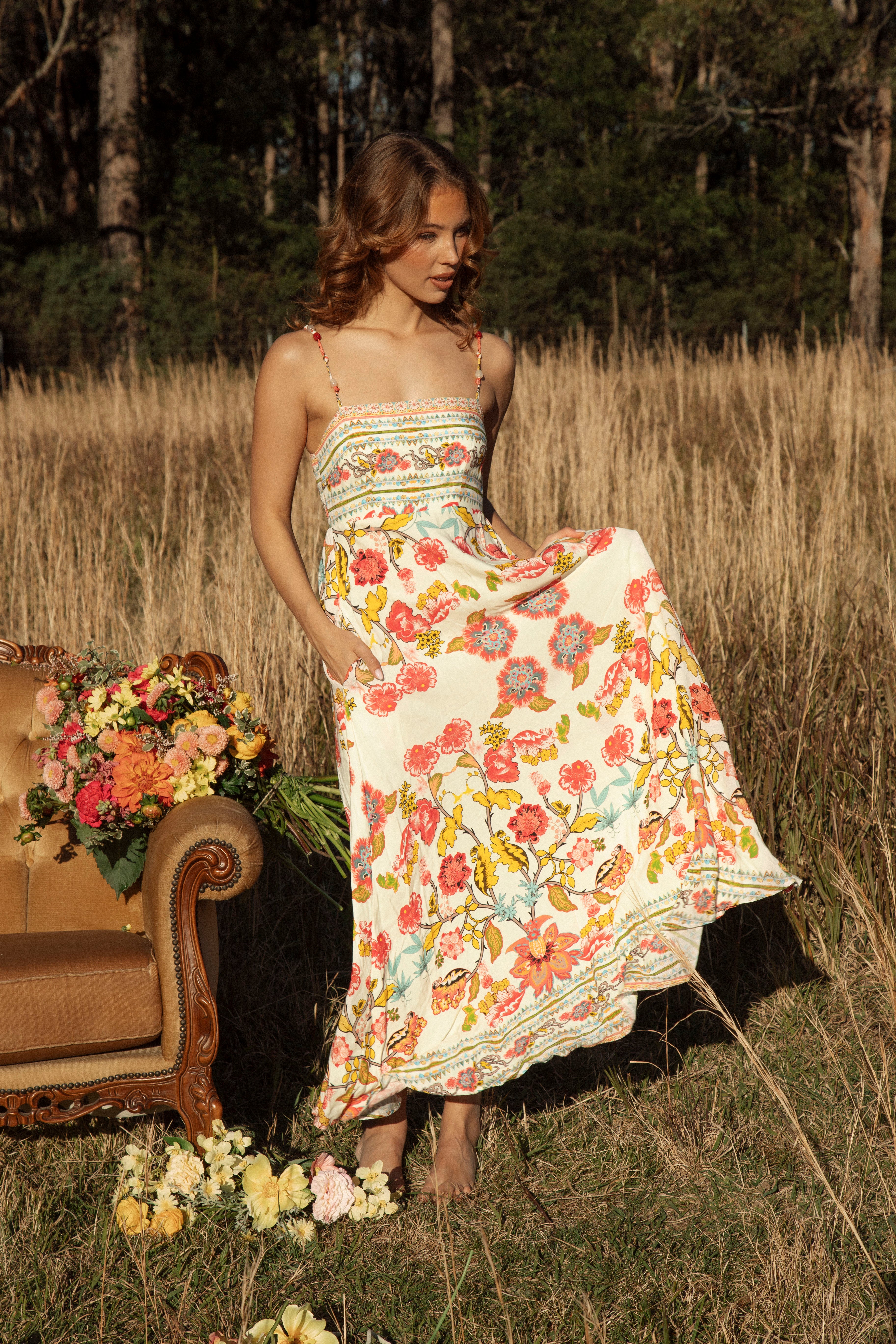 Maisie Sundress - Golden Bloom