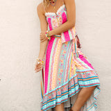 Marea Wrap Skirt - Sun Drenched Stripe