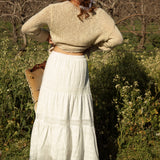 Marigold Cotton Maxi Skirt  - rear view