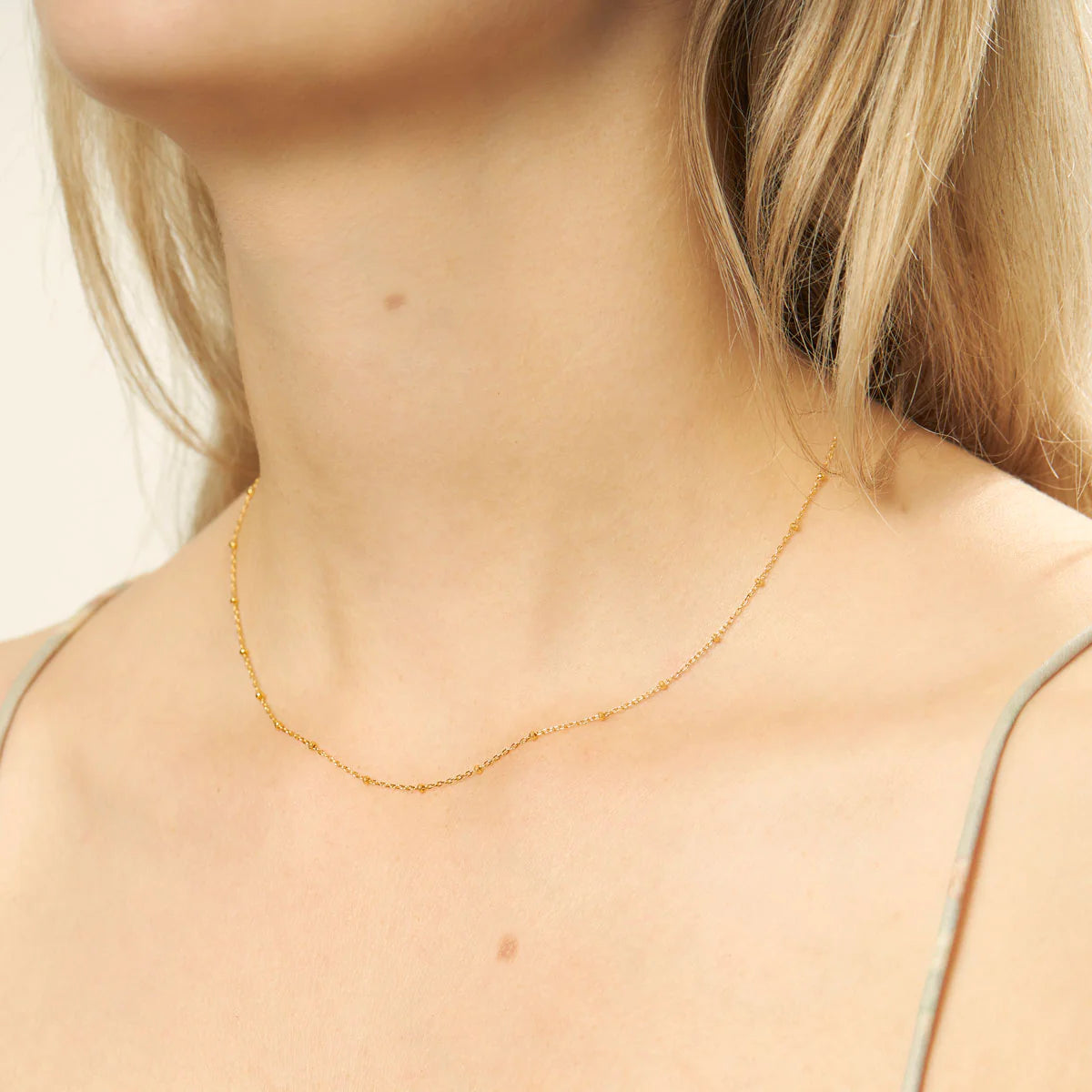 N451G Disco Chain Necklace Gold
