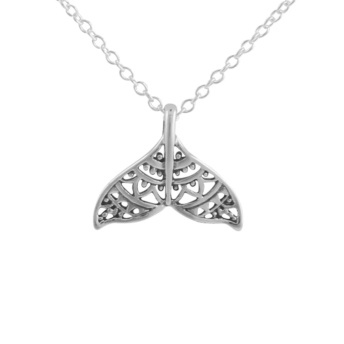 Midsummer Star Dainty Mandala Dolphin Tail Necklace