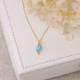 Moon Song Opal Necklace Gold