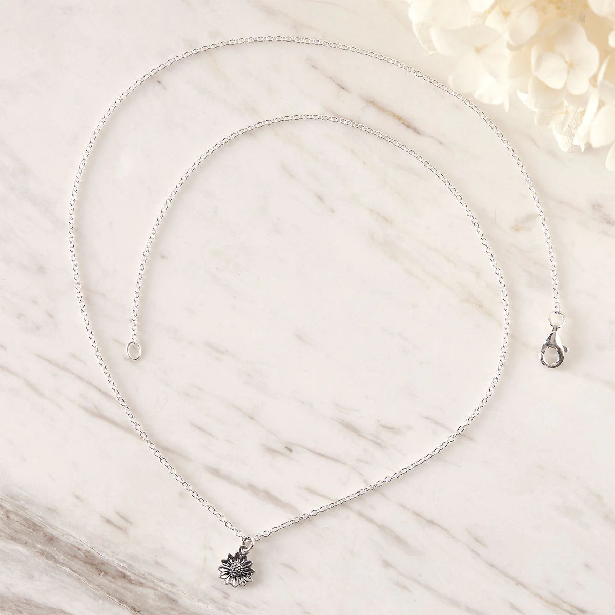 Midsummer Star Delicate Sunflower Necklace