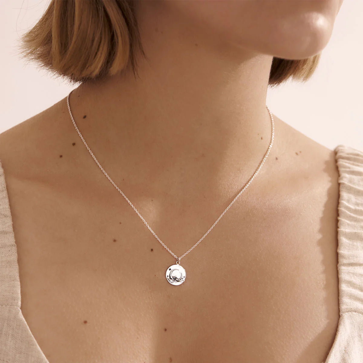 N637 Moonlit Waves Necklace