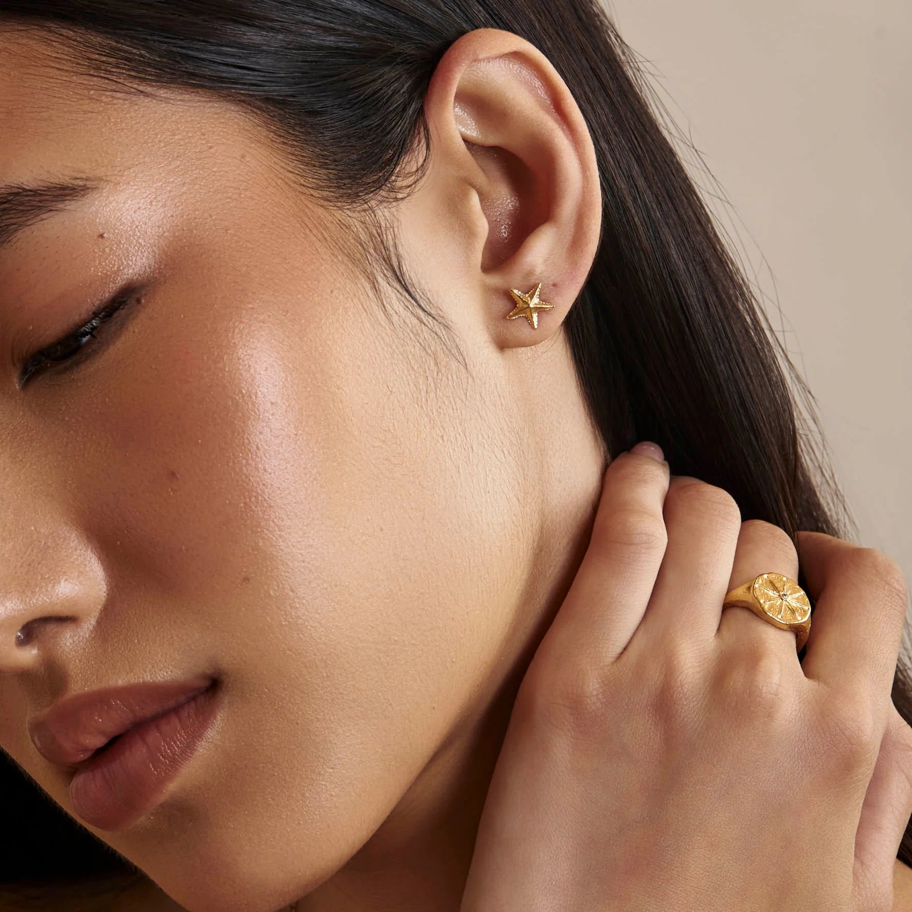 Seren Signet Ring Gold