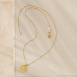 Celestial Compass Necklace Gold