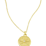 Celestial Compass Necklace Gold