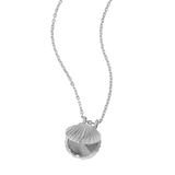 Sterling Silver Textured Seashell Locket