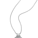 Sterling Silver Textured Seashell Locket