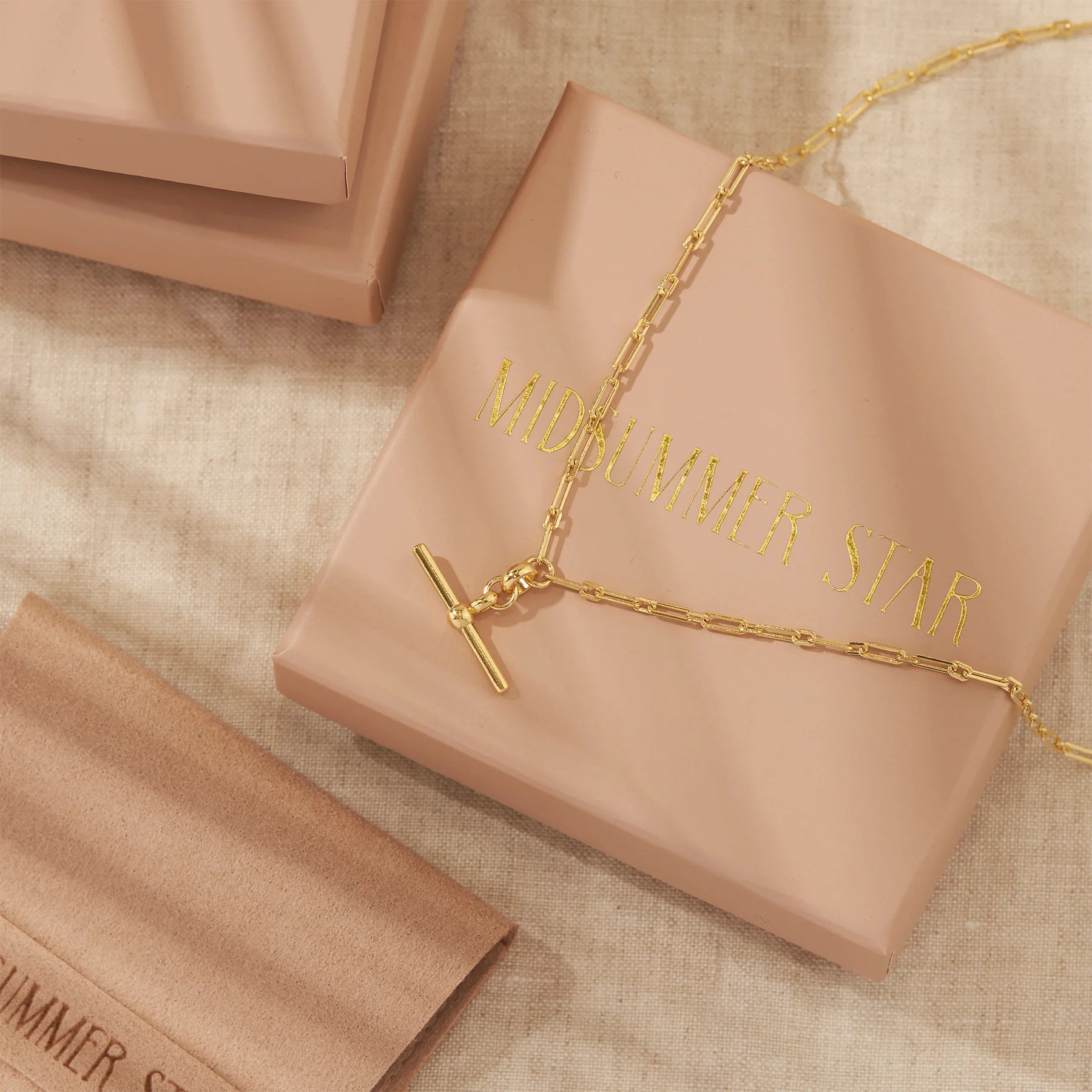 Bar Necklace Gold