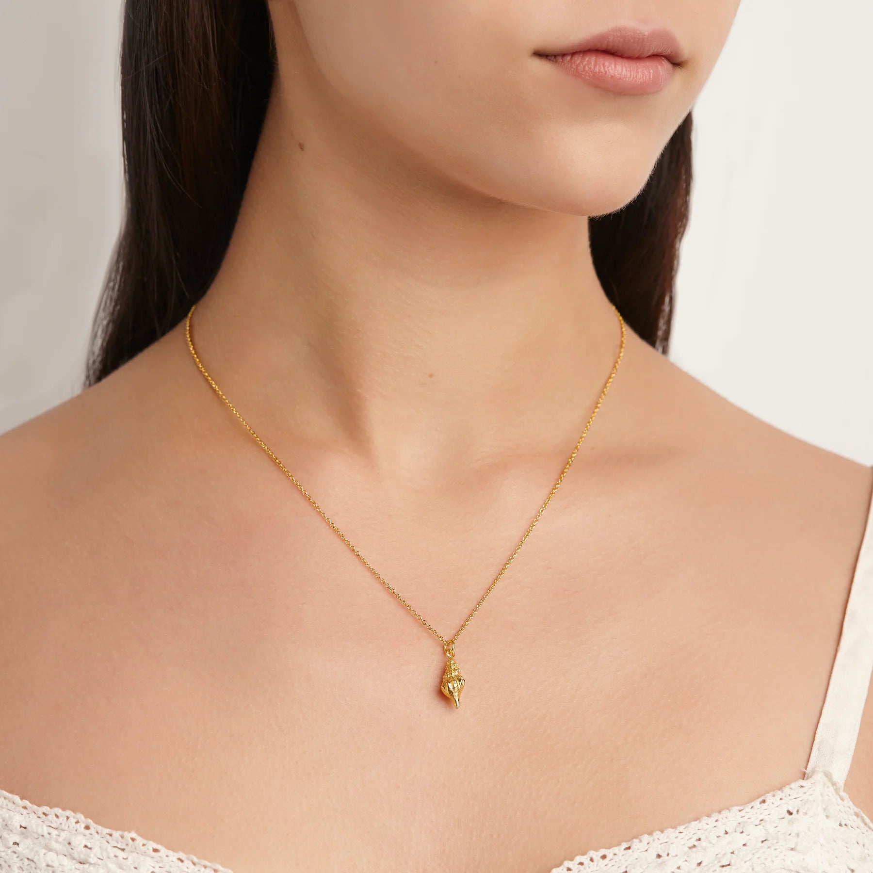 Midsummer Star Spiral Shell Necklace