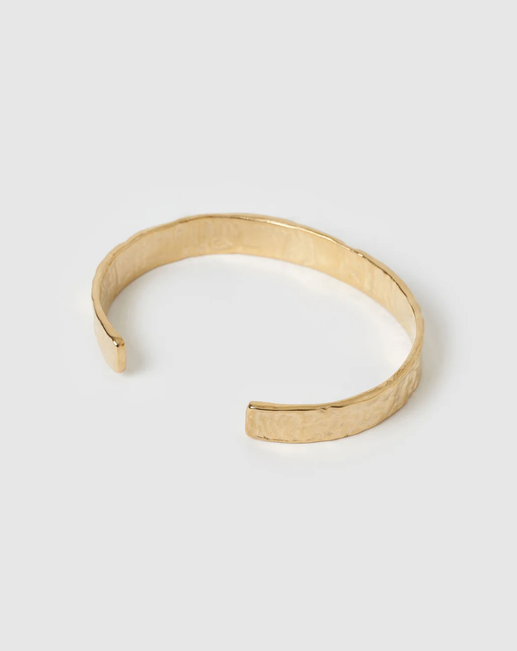 Olivia Gold Cuff Bracelet on white background