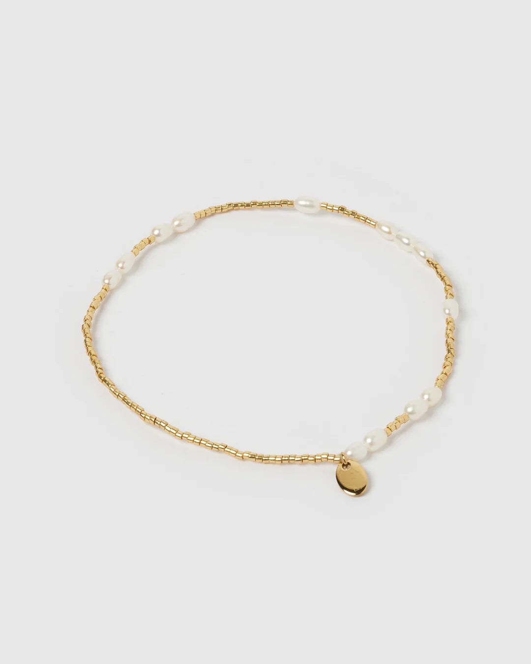 Poppy Pearl & Glass Beaded Anklet