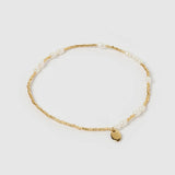 Poppy Pearl & Glass Beaded Anklet