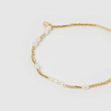 Poppy Pearl & Glass Beaded Anklet