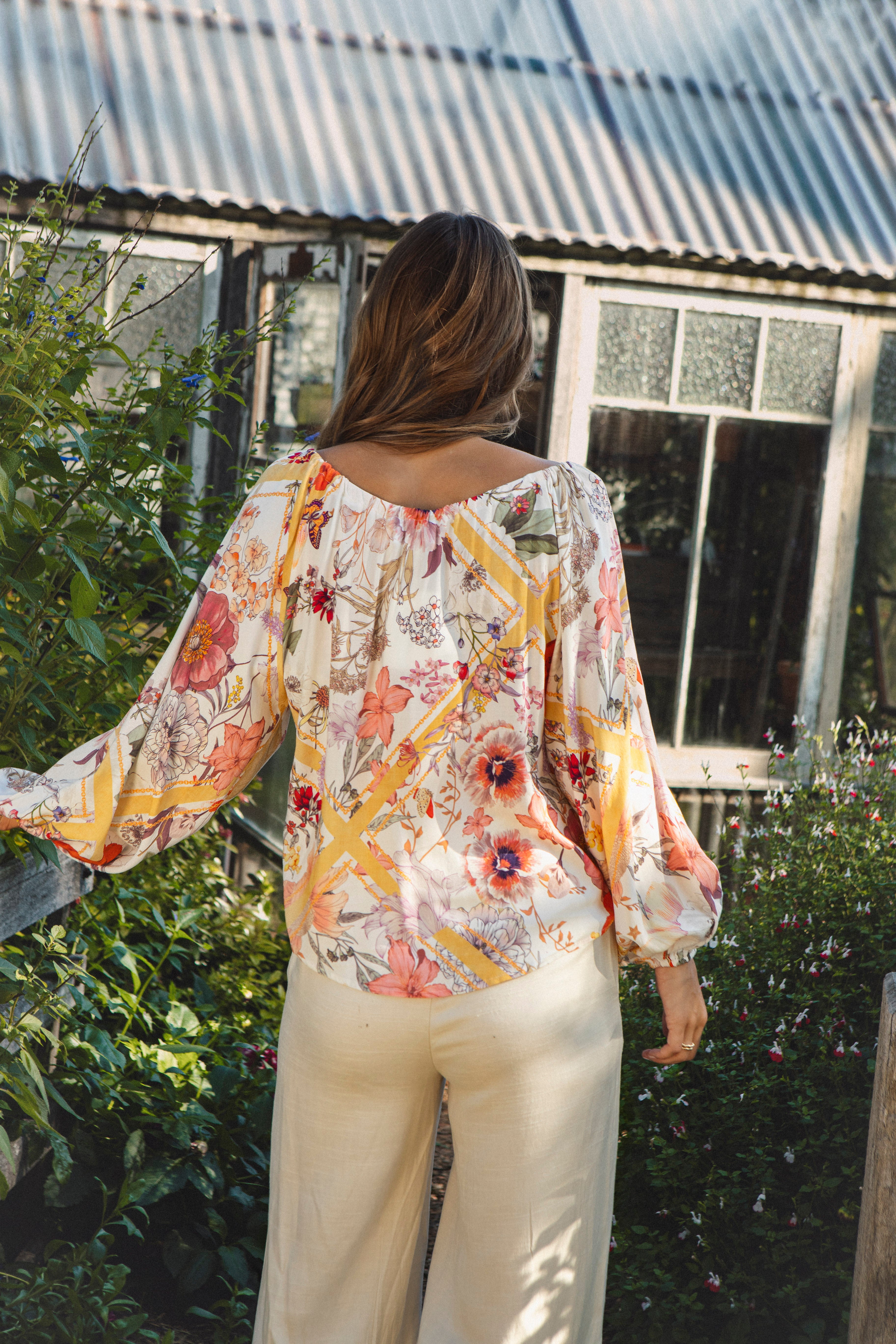 Papillion Blouse. Rear View.