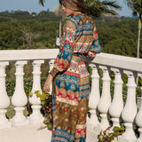 Paradise Pant Olea  - relaxed style pant with drawstring waist and Boho pattern
