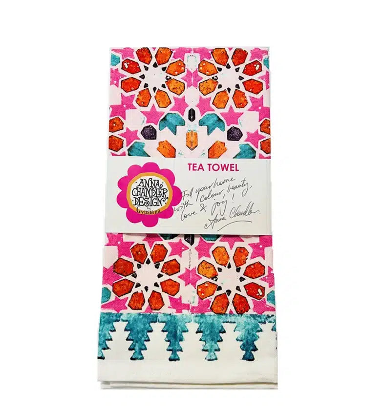 Tea Towel - Morocco Pink