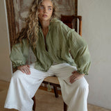 Poppy Blouse - Fern