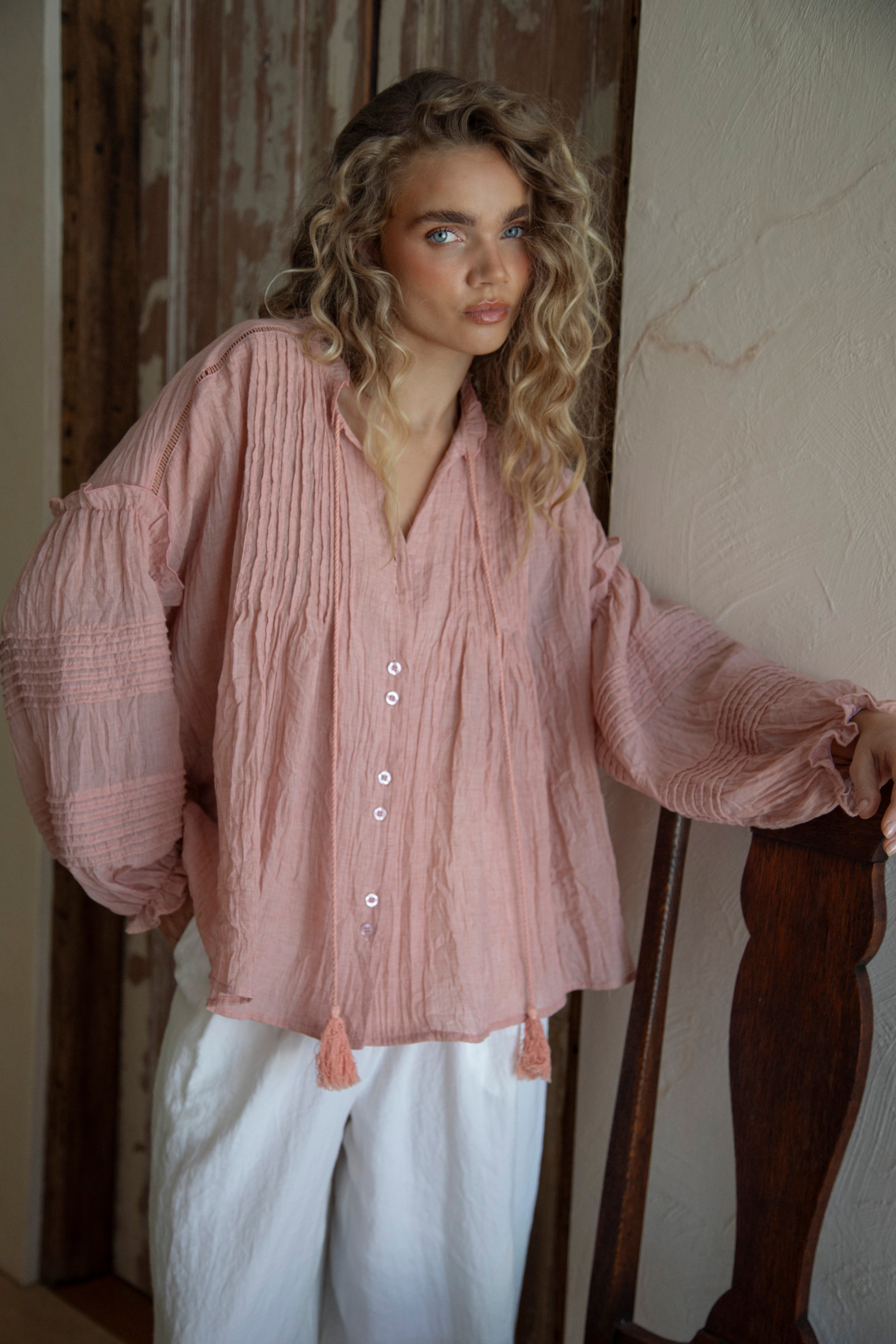 Poppy Blouse - Rose