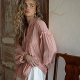 Poppy Blouse Rose - stunning boho blouse in dusky pink colourway