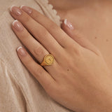 Hidden Tarot Ring Gold