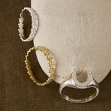 Blossom Chain Ring Gold
