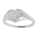 Textured Amore Signet Ring