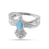 Eagle Spirit Azure Opal Ring