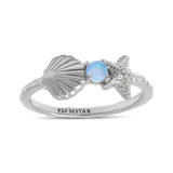Mystic Mermaid Azure Opal Ring