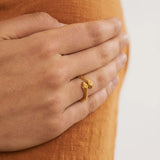 Midsummer Star Rebirth Snake Ring Gold