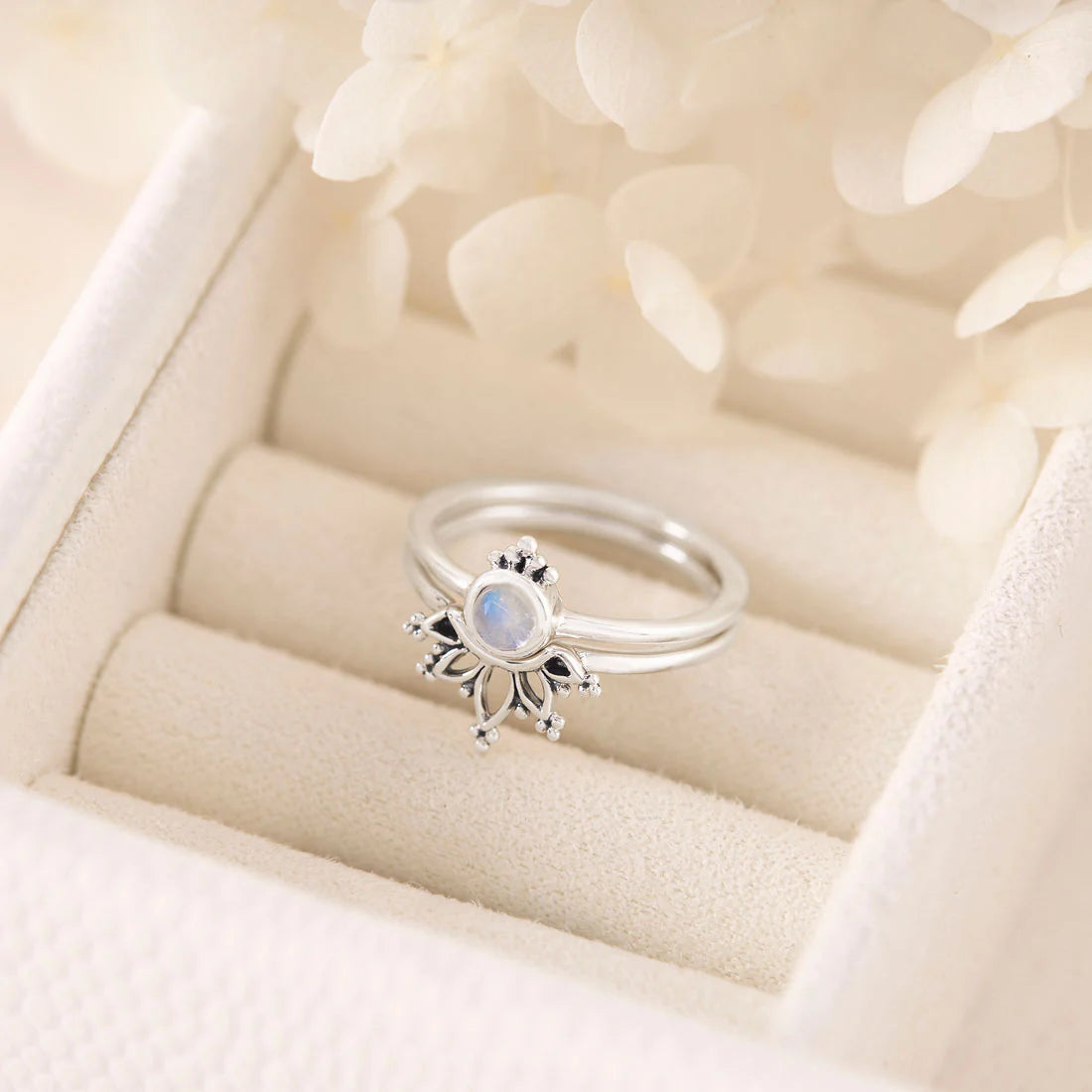 Wonderland Moonstone Ring Set