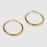 Riley Hoop Earrings Large - Gold