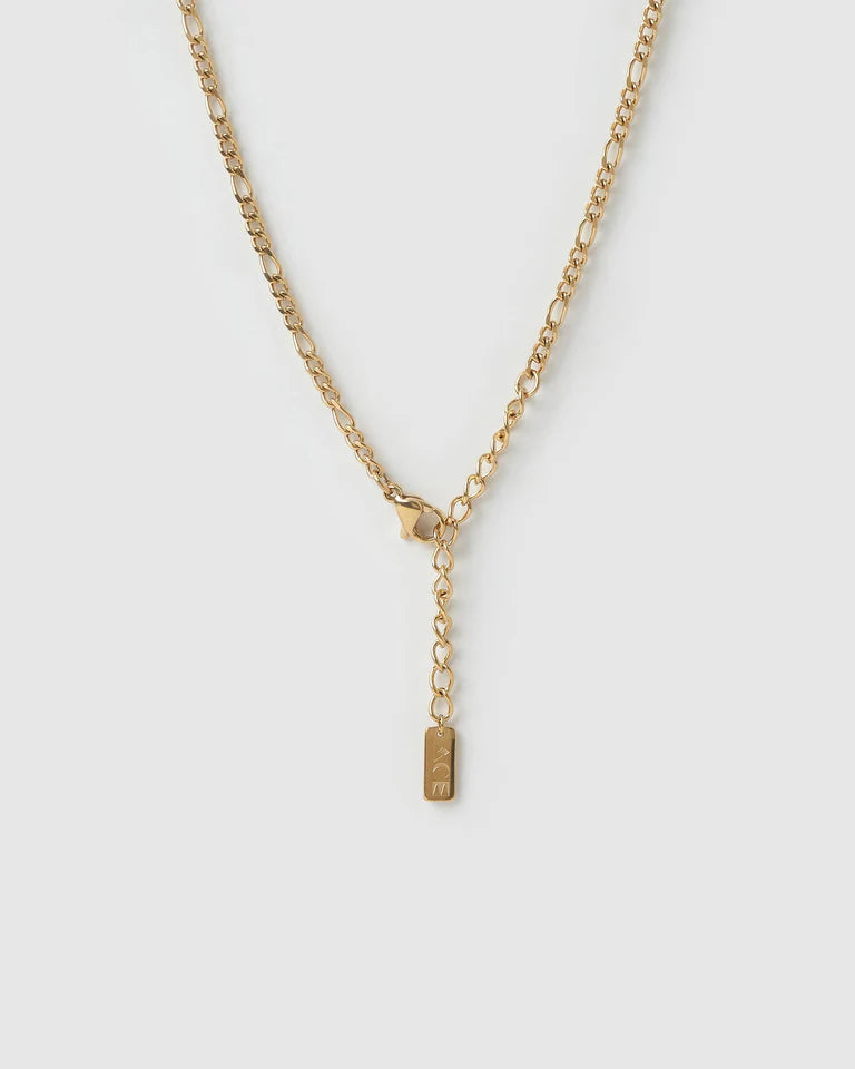 Rose Heart Necklace - Gold